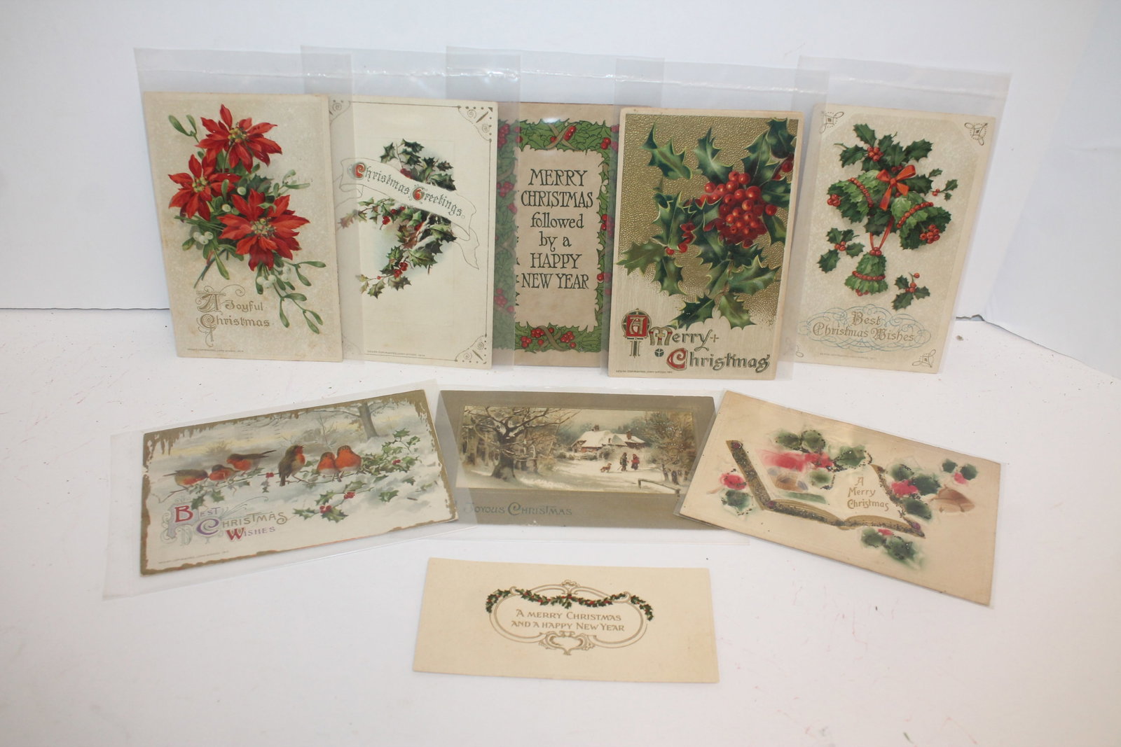 Christmas ephemera lot of 8 postcards: Christmas ephemera lot of 8 postcards