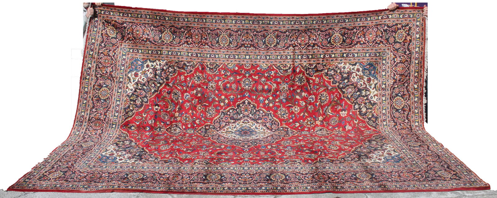 Persian Mashed room size Oriental rug - 9'9"x 13'1" (1 of 8)