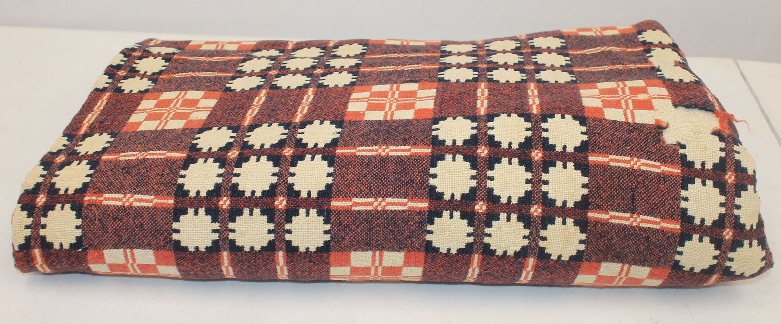 Antique red, white & blue coverlet (1 of 8)