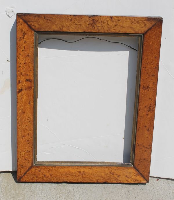 fine 19thC birdseye maple frame 15 1/2" x 13 1/4" o: fine 19thC birdseye maple frame 15 1/2" x 13 1/4" overall - approx 13"x10" interior
