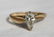 311B: 14k gold & pear shaped diamond engagement ring