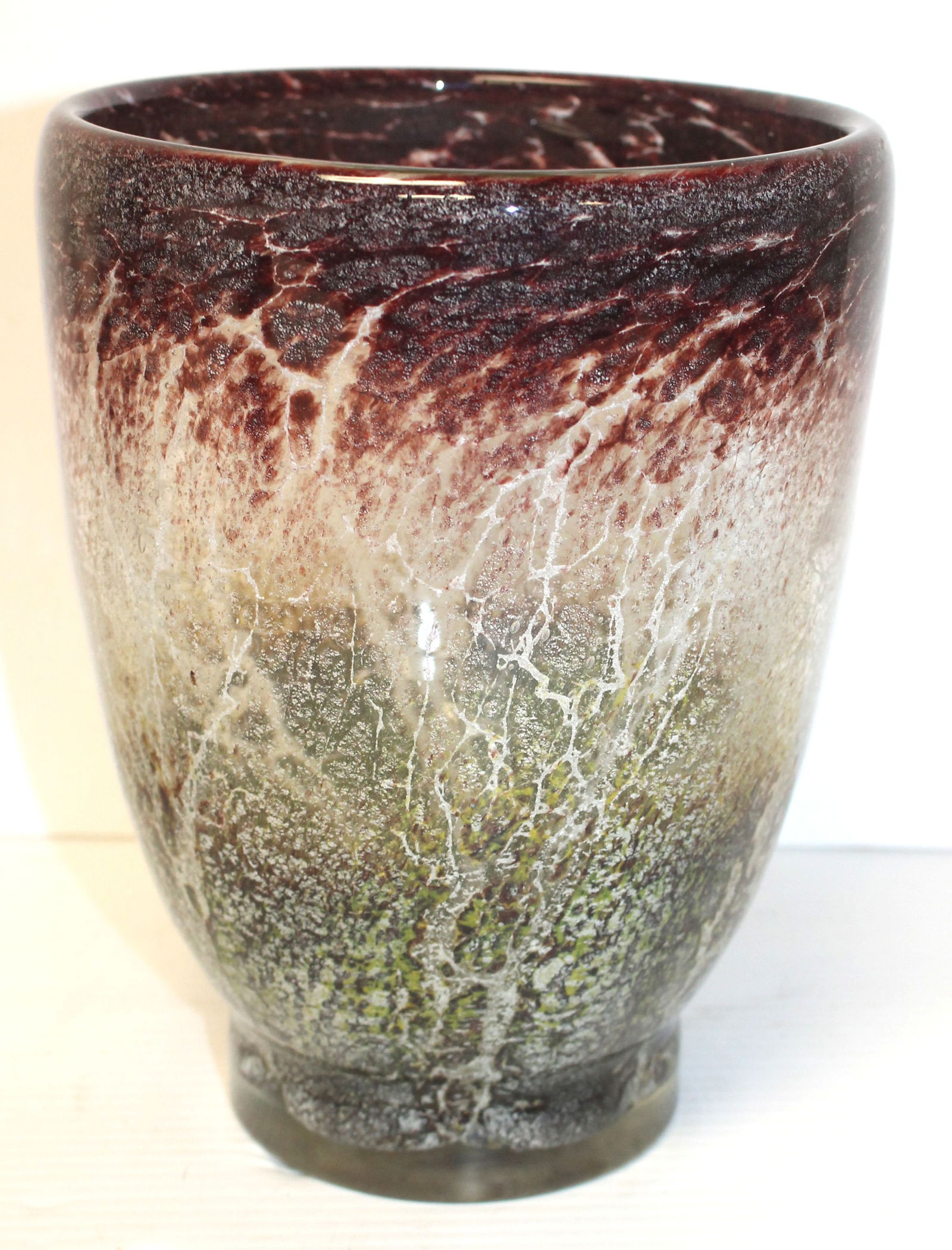 Karl Wiedman for WMF ca 1930 "Ikora" vase - 8 1/2" tall x 6" diam (1 of 4)