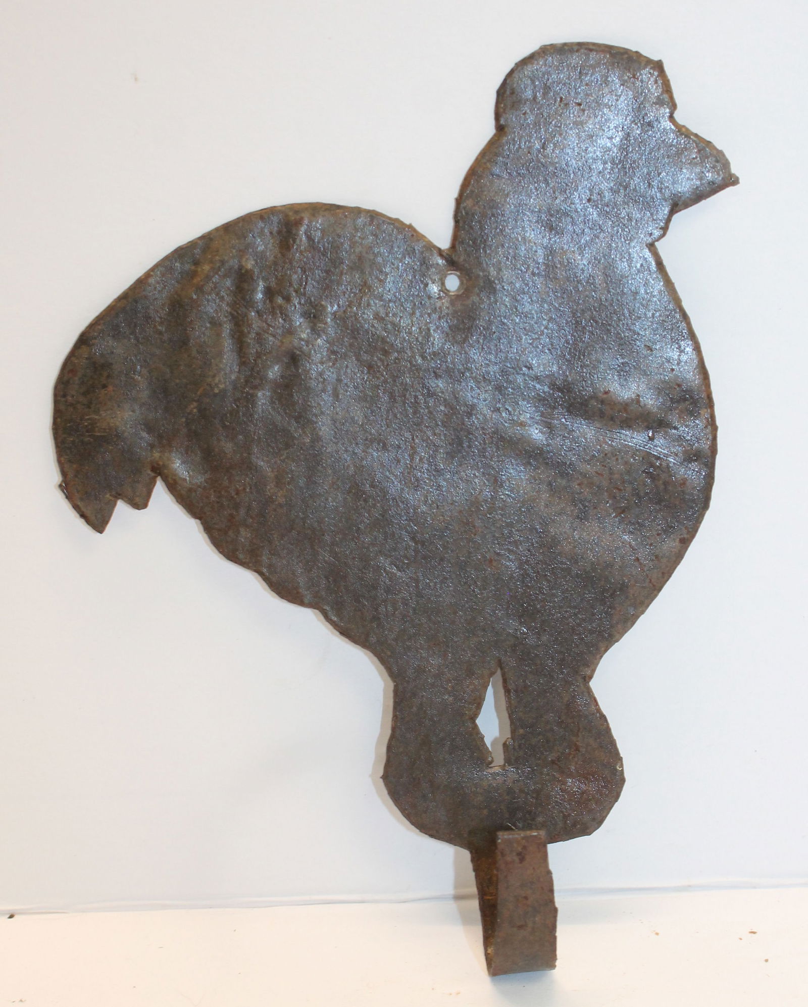 Sheet tin rooster wall hook - 7" tall x 5" wide (1 of 6)
