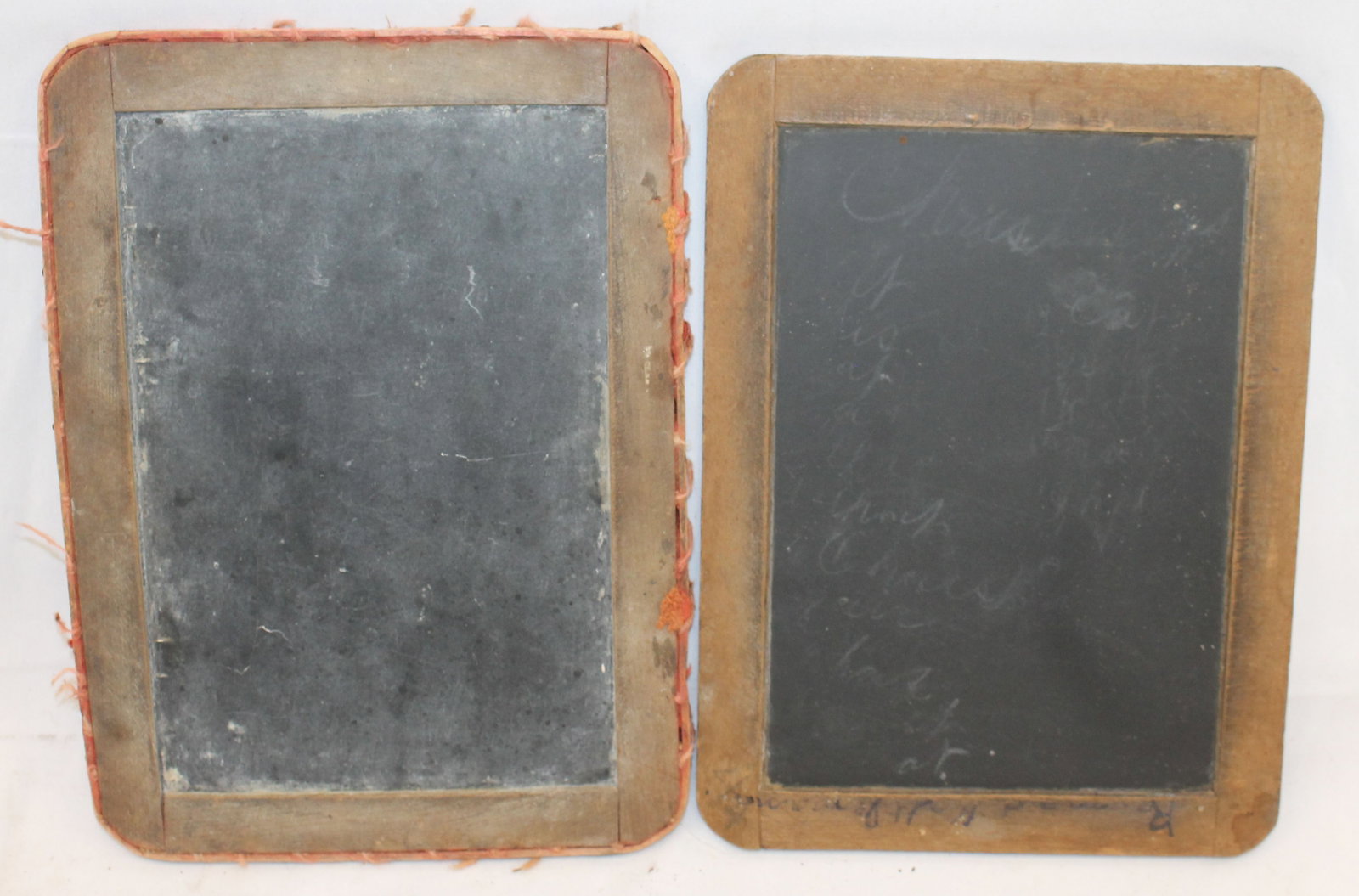 Lot of 2 antique chalkboards - 10"x8": Lot of 2 antique chalkboards - 10"x8"