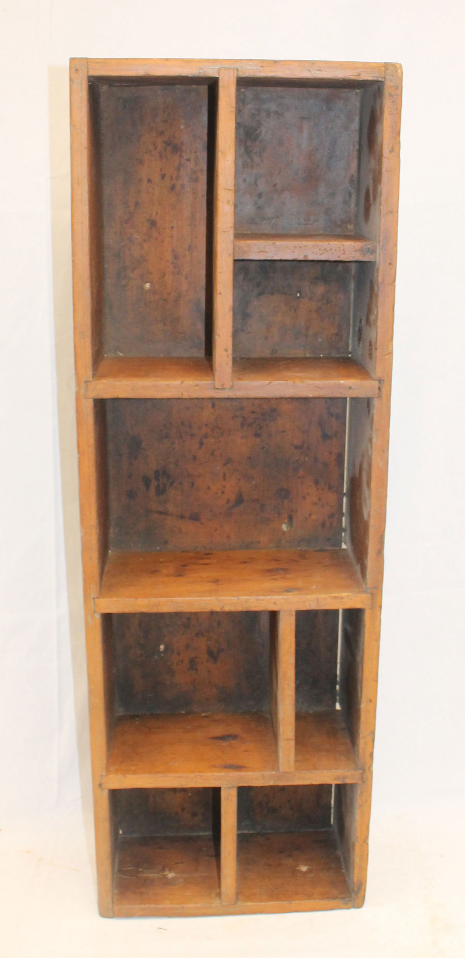 Antique wooden cubby/shelf - can stand vertically or horizontally - 34"x11"x6" (1 of 5)