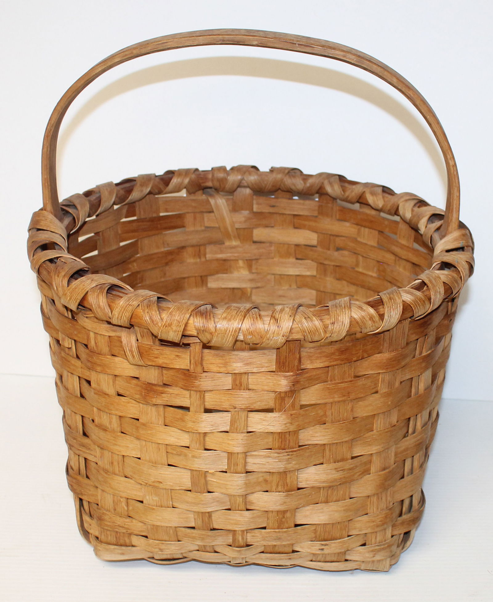 Large fixed handled gathering basket - 16" tall x 14 1/2" diam (1 of 4)