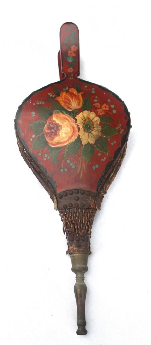 antique orig painted turtle back bellows: antique orig painted turtle back bellows