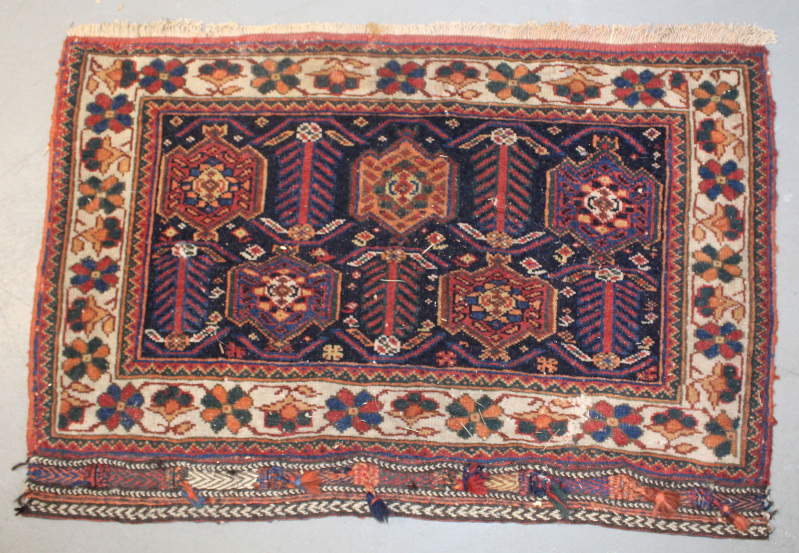 Oriental area mat/ bag face - 21 1/4"x29" (1 of 5)