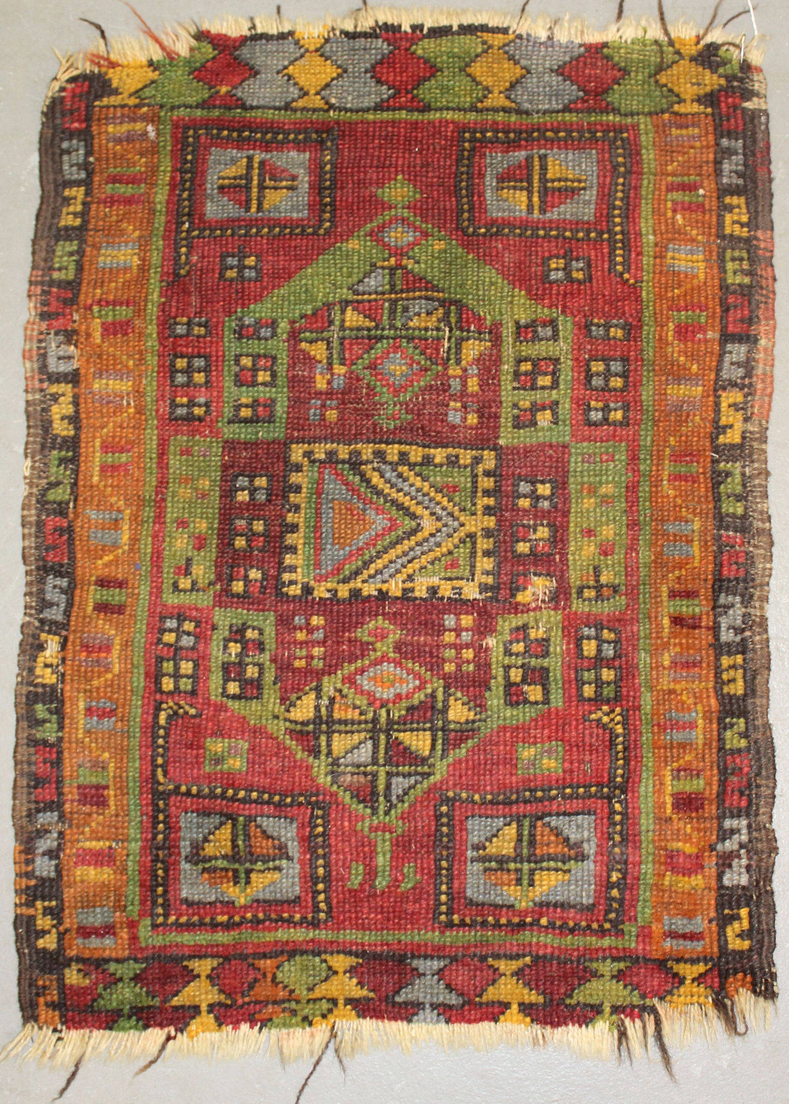 Flat weave Oriental rug - 19 1/2"x27" (1 of 6)