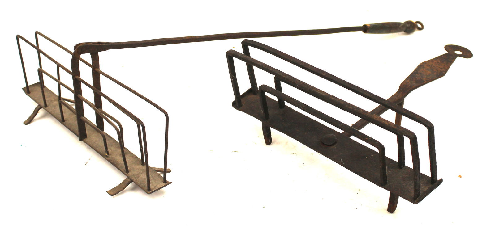 Lot of 2 antique iron toasters (1 of 5)