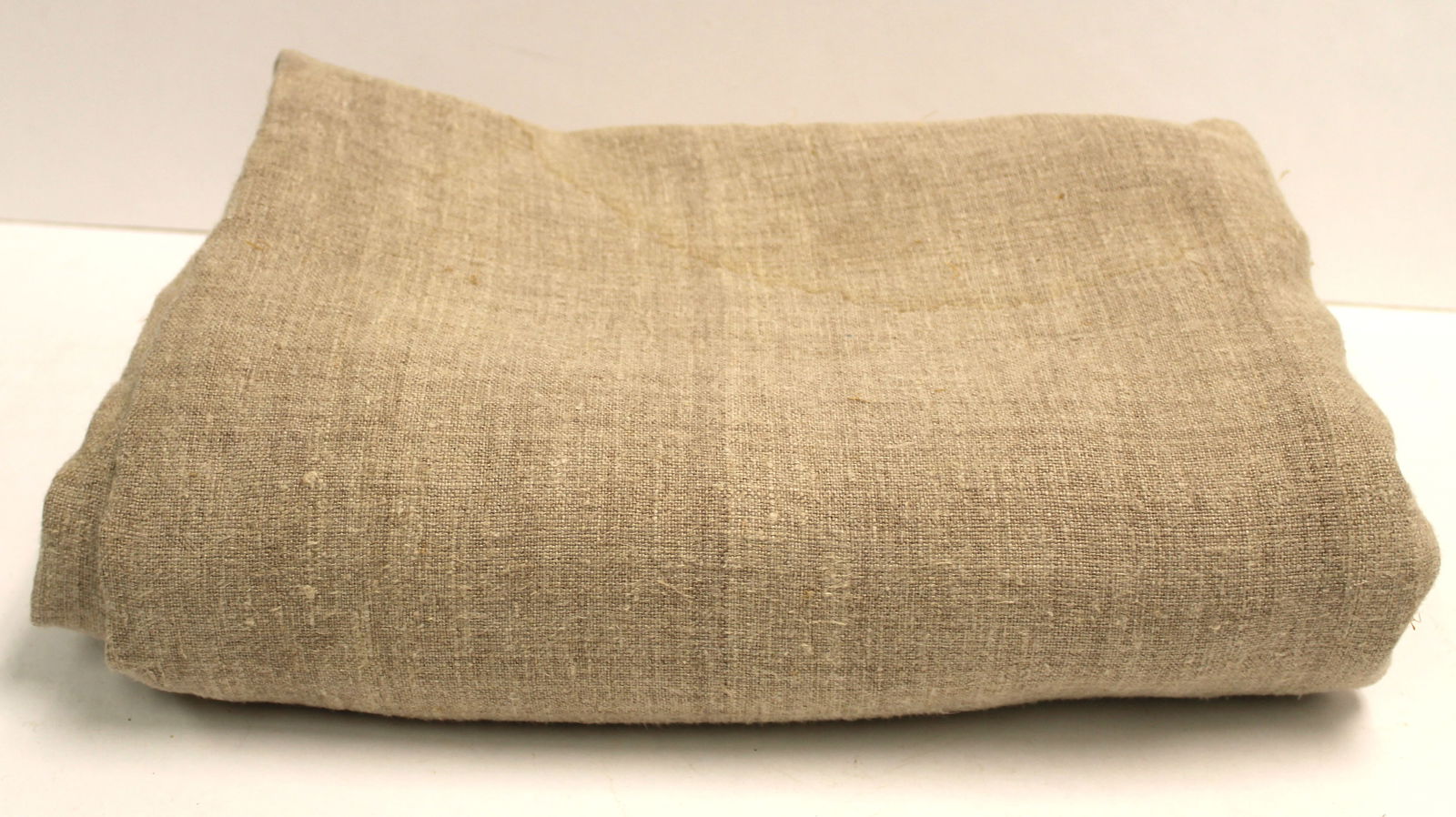 Antique linen ticking - approx 58"x80" (1 of 10)