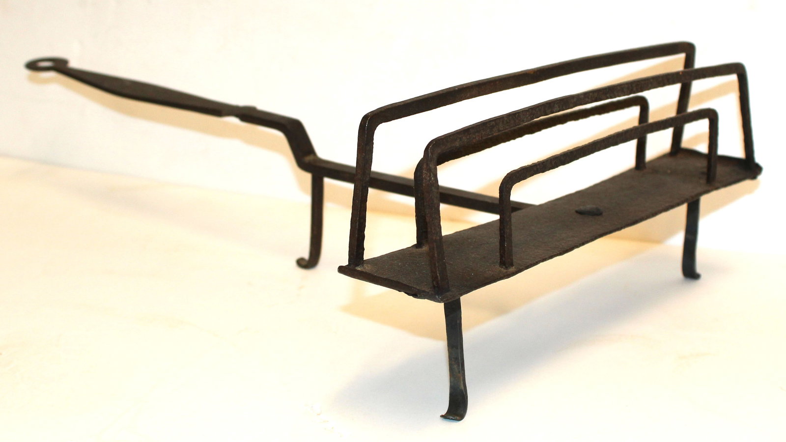 Antique wrought iron toaster - 18" long x 12" wide (1 of 4)