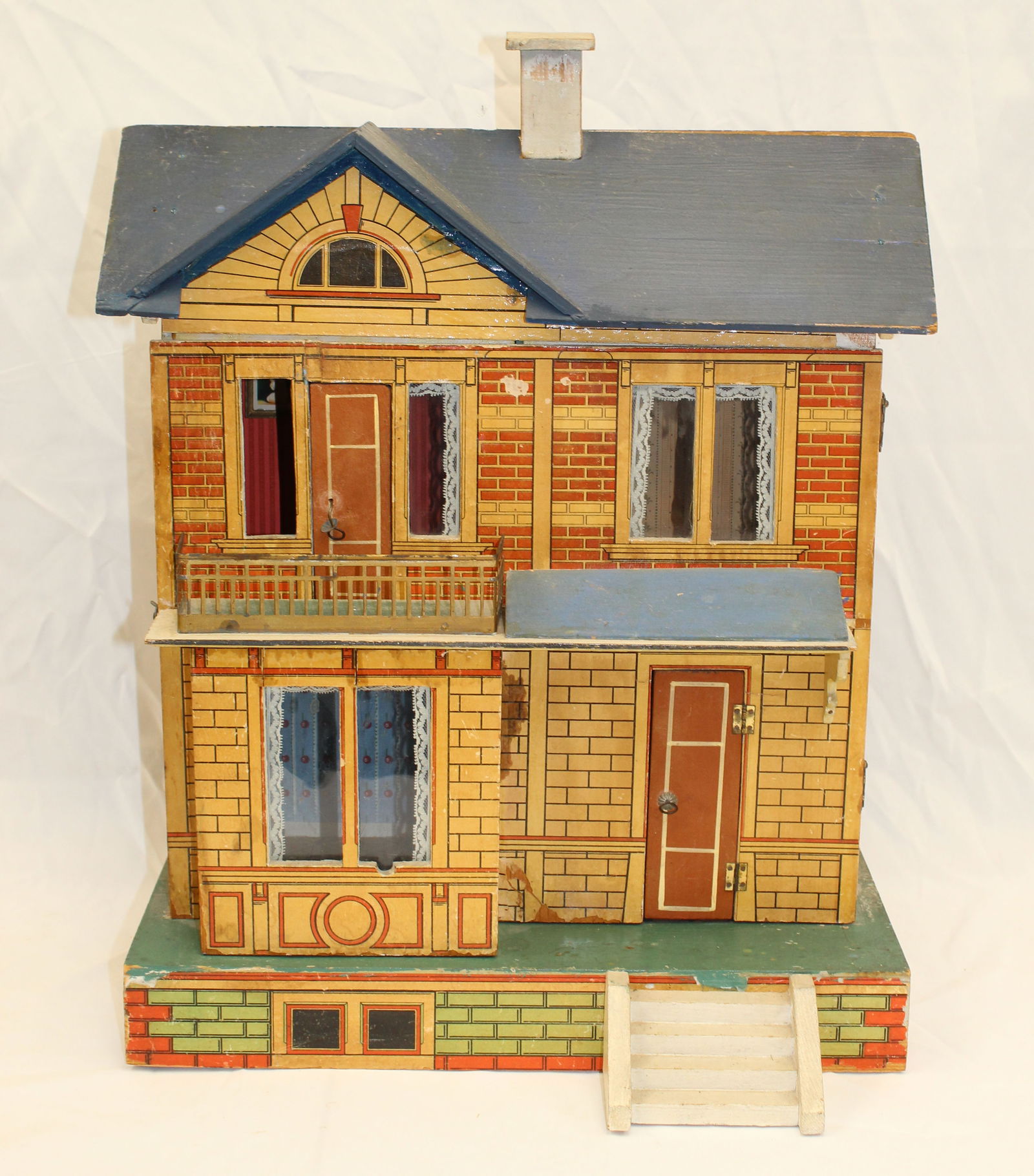 Antique Gottschalk doll house - 21" tall x 8" deep (1 of 8)