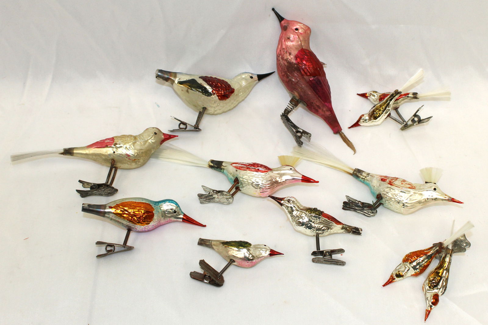 small Skeleton Jack-o-Lantern in white paint decoration - approx 3" diam x 2 3/4" tall (1 of 6)