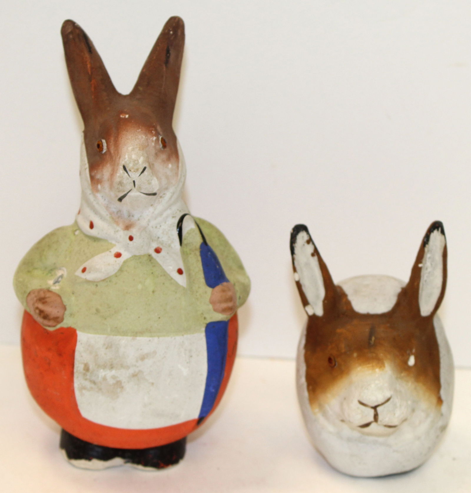 Vintage Easter lot incl rabbit candy container plus a rabbit head (only) from a candy container - 7" (1 of 6)