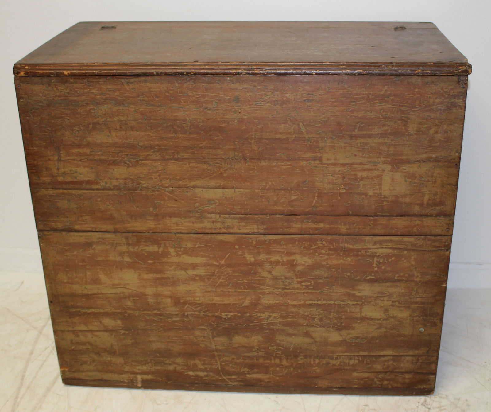 Antique wood box - 28" tall x 32" wide x 16 1/2" deep: Antique wood box - 28" tall x 32" wide x 16 1/2" deep