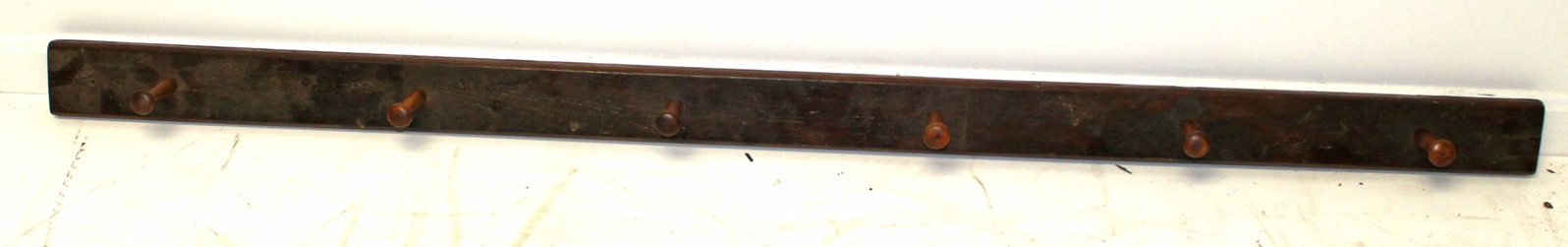 Antique Shaker wooden peg board from The Enfield Shaker Community - 60" long: Antique Shaker wooden peg board from The Enfield Shaker Community - 60" long