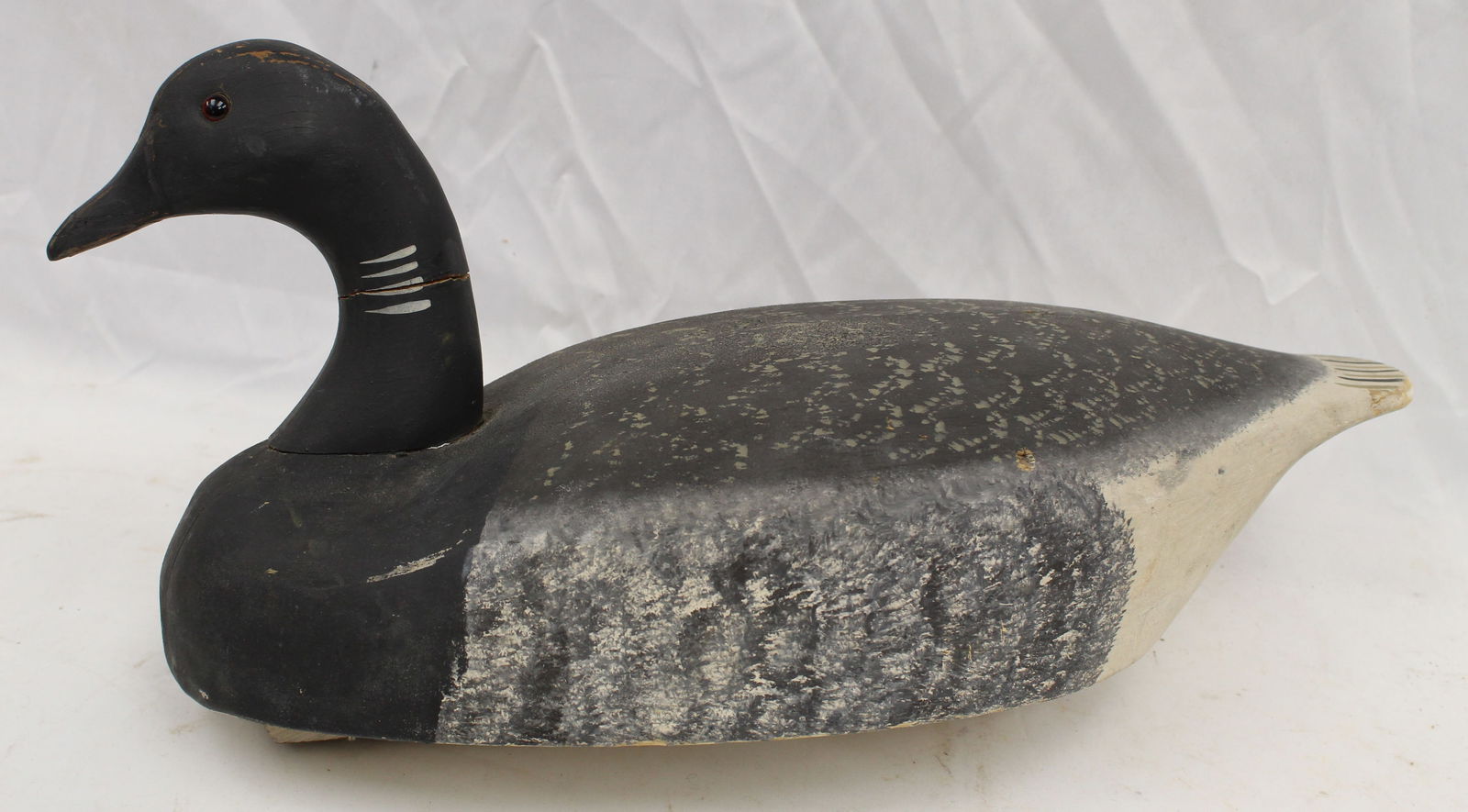 Wildfowler Decoy Co carved wooden & painted Brant decoy (1 of 7)