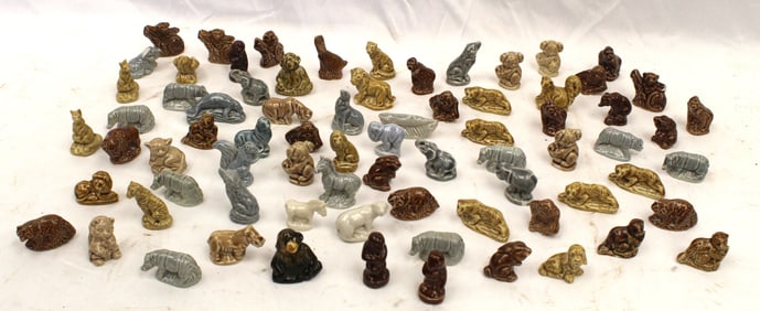 Large lot of English Wade pottery whimsey miniature animals