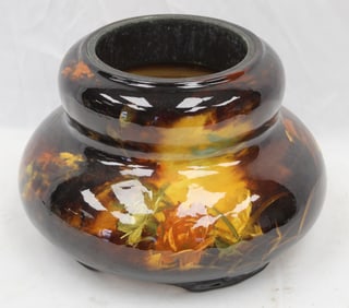 Signed Weller Pottery lamp base (only - no lamp components)