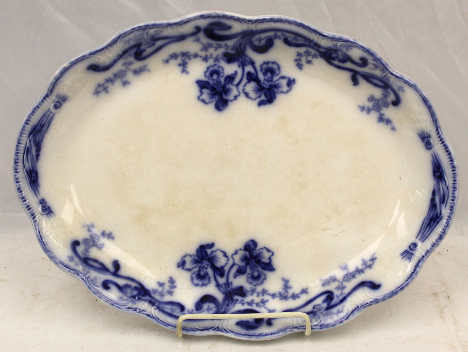 Johnson Brothers "Del Monte" Flow Blue platter (1 of 3)