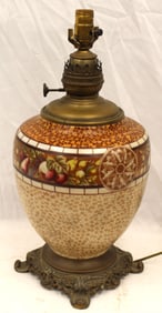 Mosaic pattern porcelain table lamp