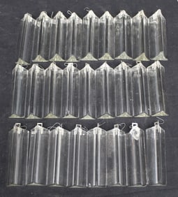 Lot of 26 glass prisms - 4" long