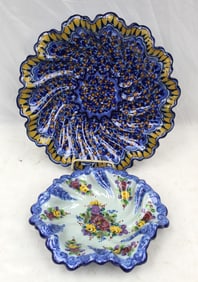 Lot of 2 Art Glass bowls from Portugal