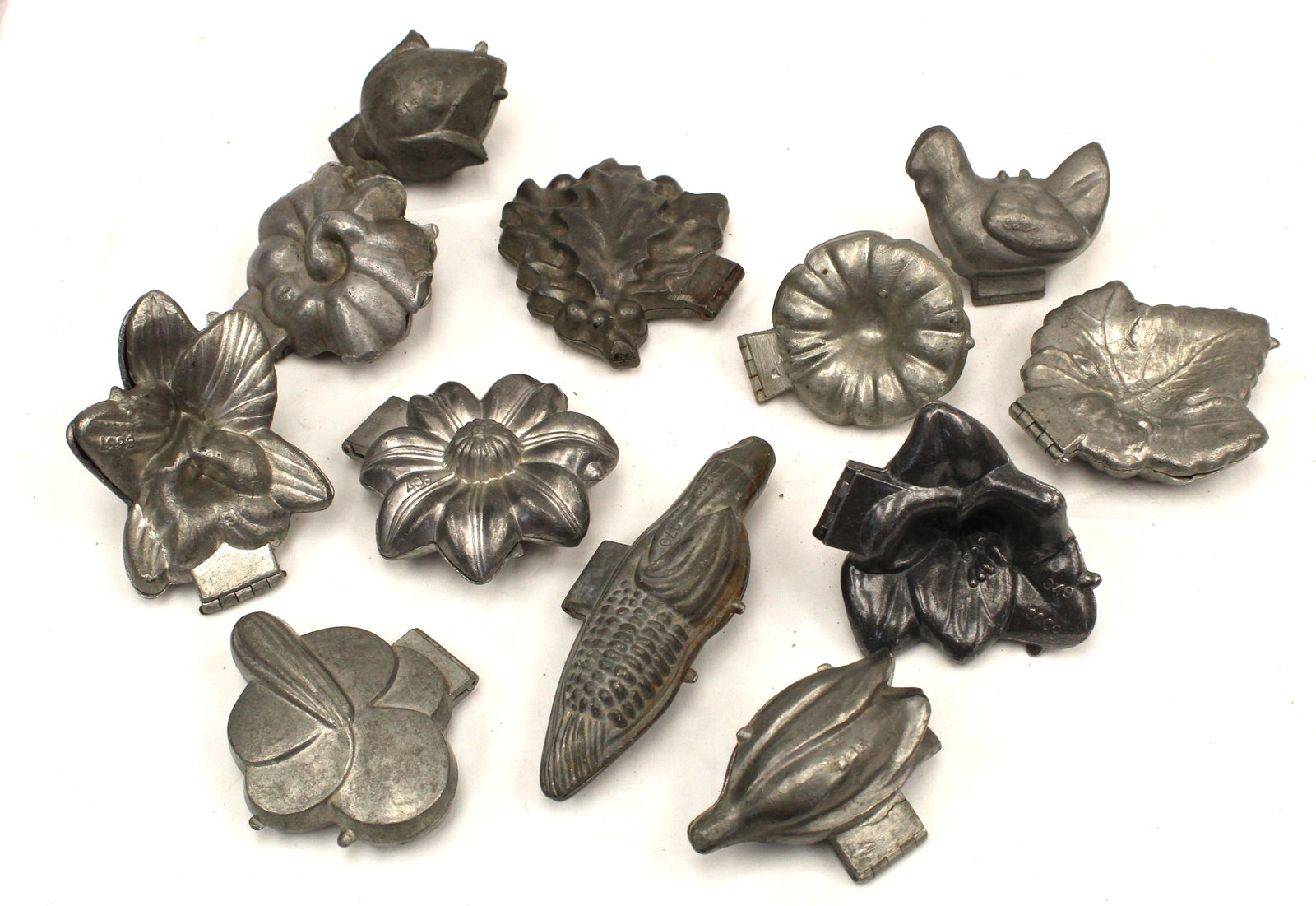Large lot of antique ice cream molds: Large lot of antique ice cream molds