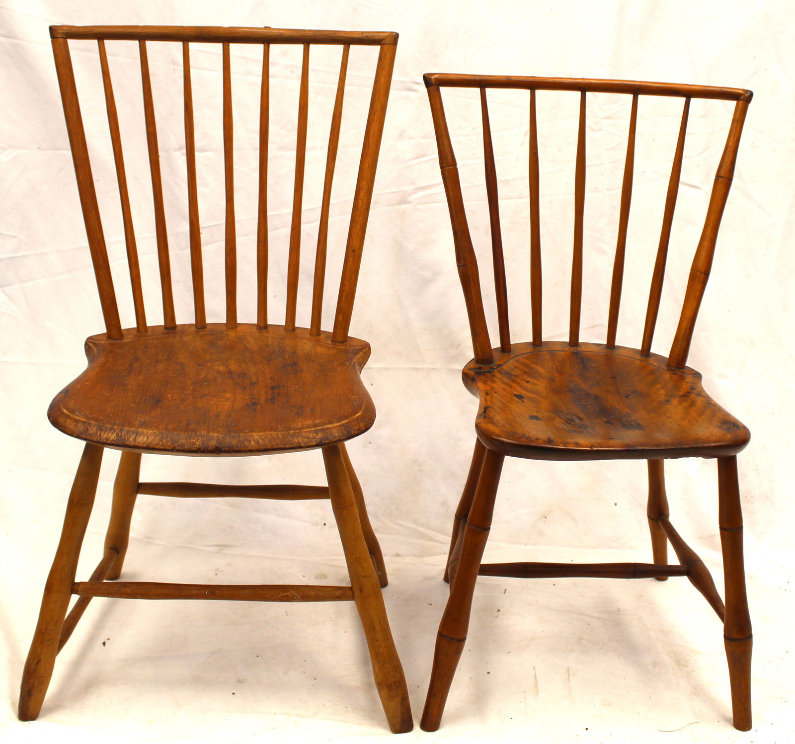 Near pair of antique birdcage Windsor side chairs (1 of 7)
