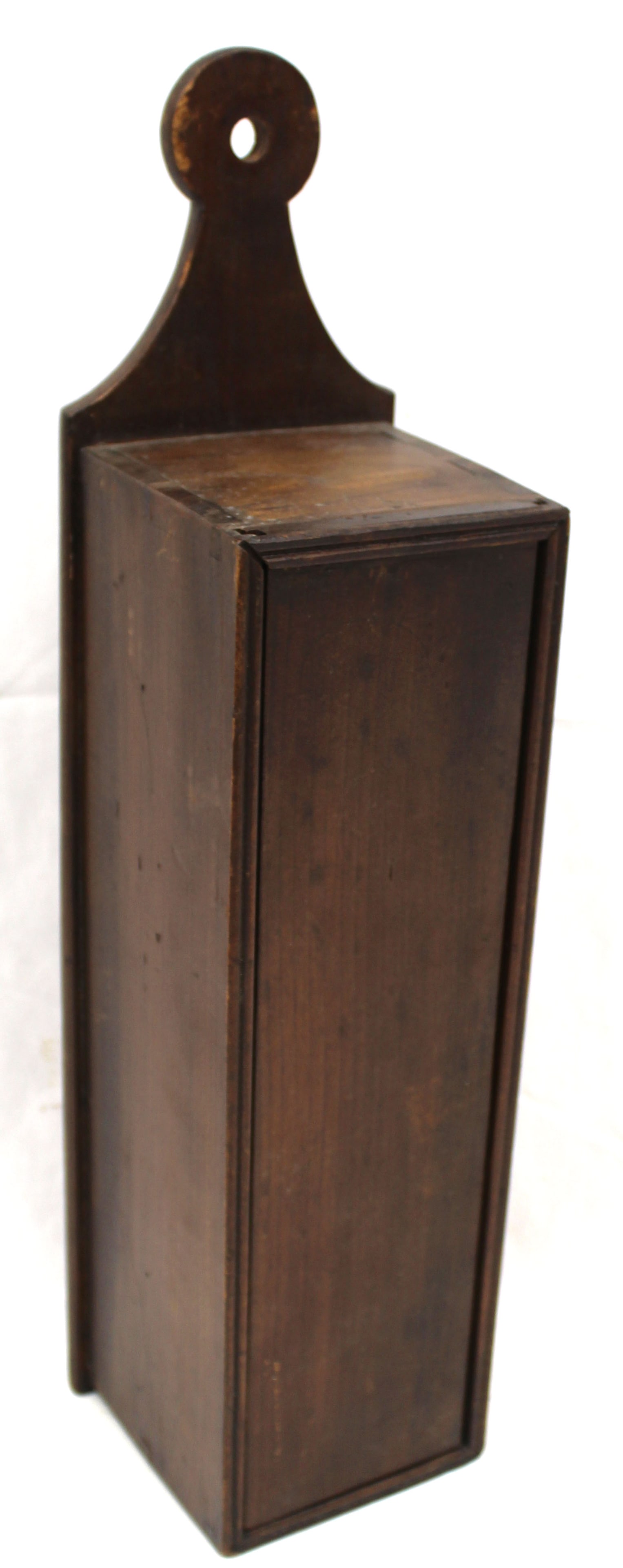 Antique slide top candle wall box - 20" x 4 1/2"x4 1/2" (1 of 6)
