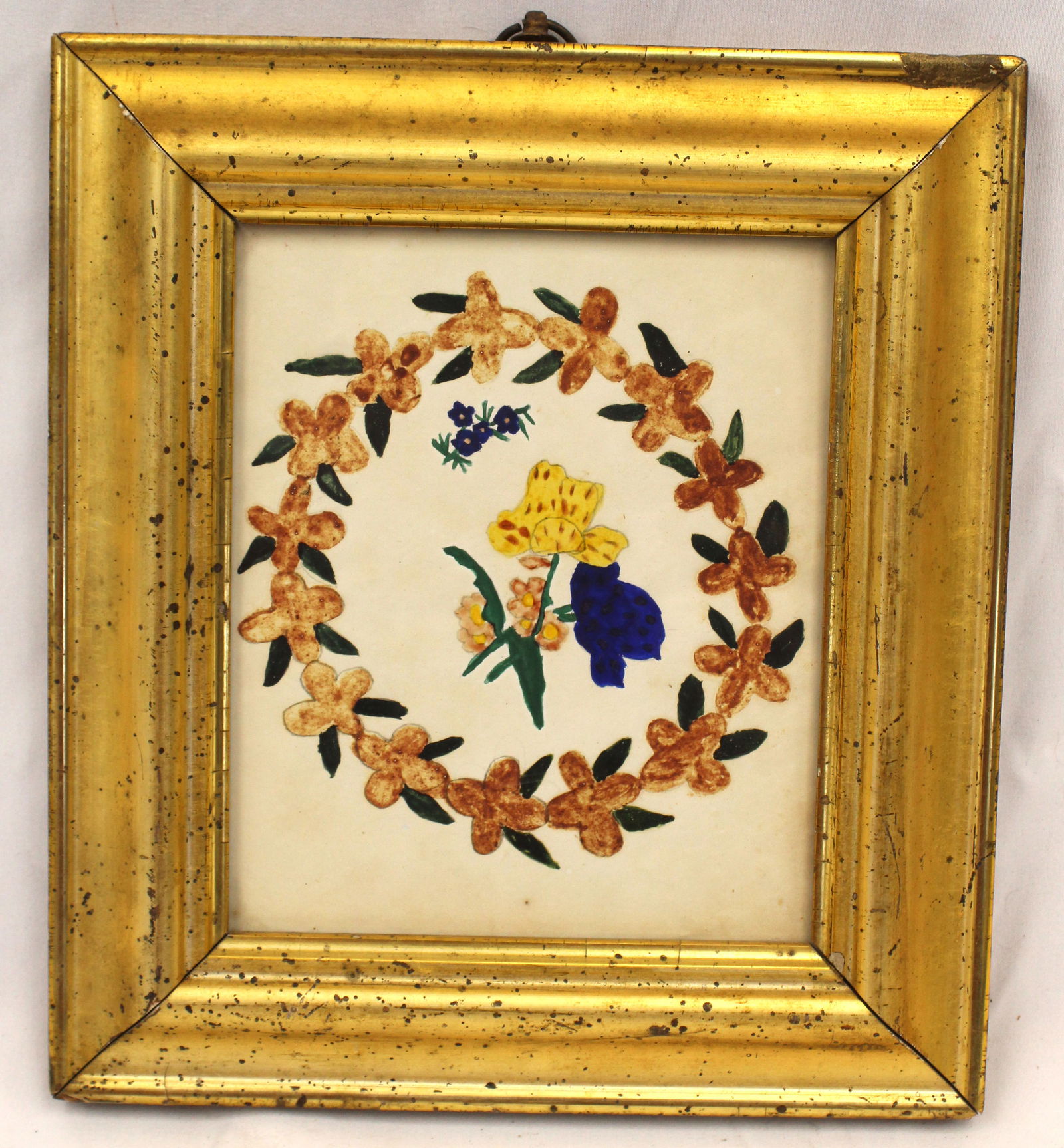 Small framed fraktur type w/c (1 of 5)