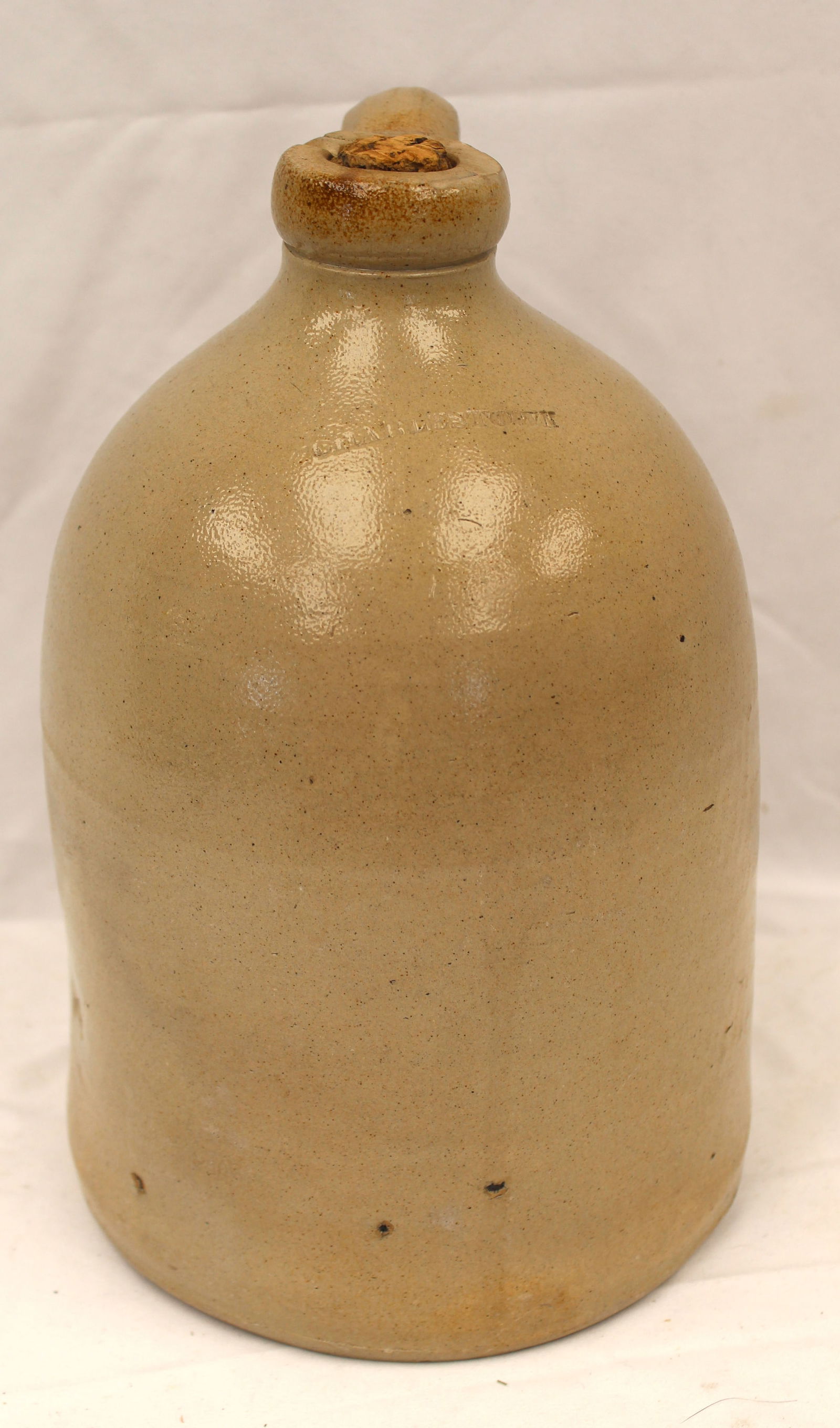 Charlestown stoneware jug - 11 1/2" tall (1 of 7)
