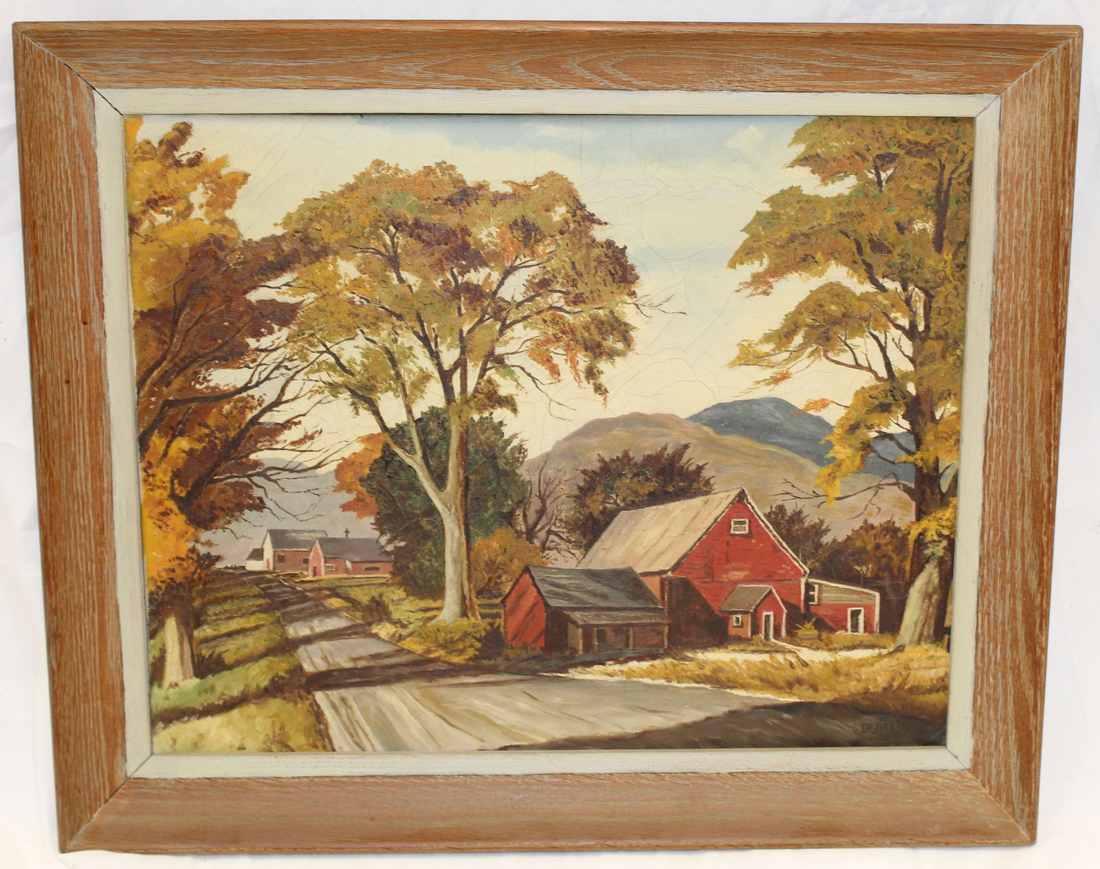 New England scenic o/bd sgnd Dedell - 20"x24": New England scenic o/bd sgnd Dedell - 20"x24"