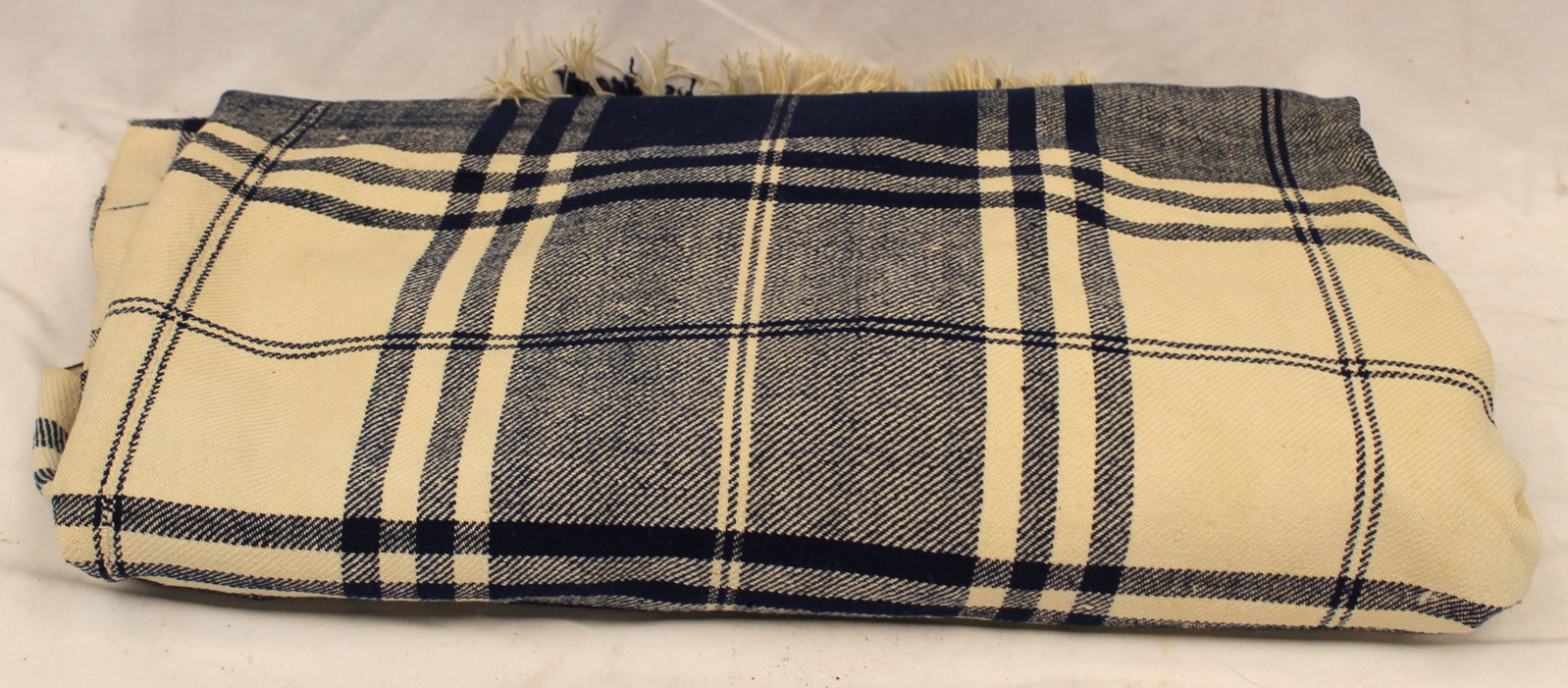 Antique blue & white coverlet w center seam - 86"x93": Antique blue & white coverlet w center seam - 86"x93"