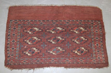 Antique Turkoman Yomut Chubal - last Q 19thC - 28"x44"