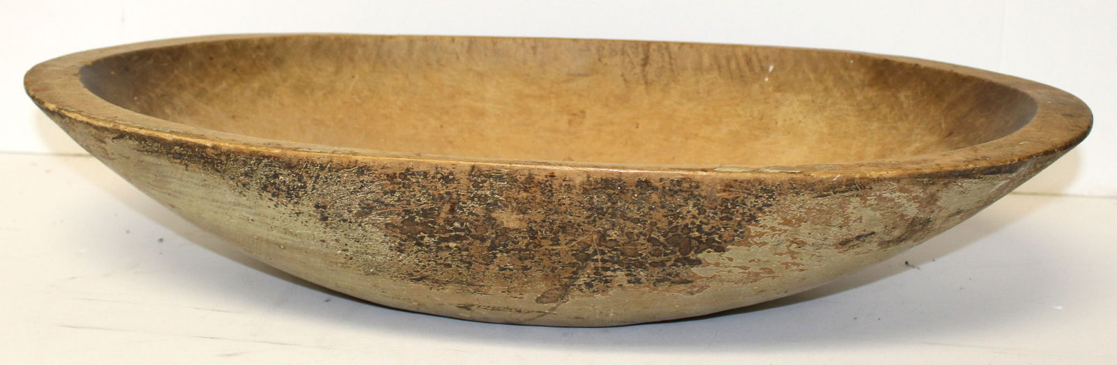 Antique wooden trencher w traces of putty paint - 22 1/2"x12" (1 of 3)