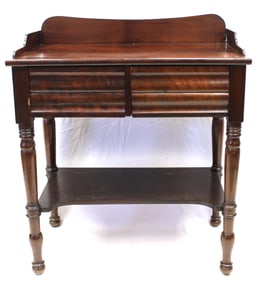 Sheraton 2 drawer server w backsplash - 35" tall x 36" wide x 18" deep