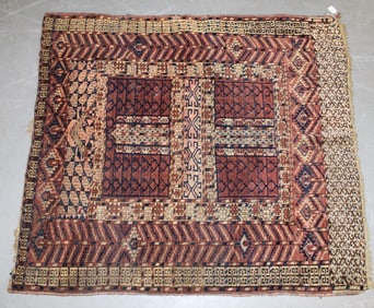 Antique Turkoman Tekke tribal Engsi - 1st Q 20thC - 4'1"x4'5"