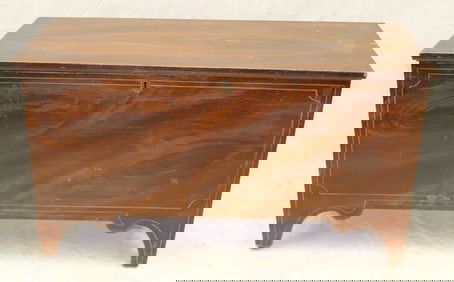 Antique paint decorated blanket chest w till - 22 1/2" tall x 40" wide x 17" deep