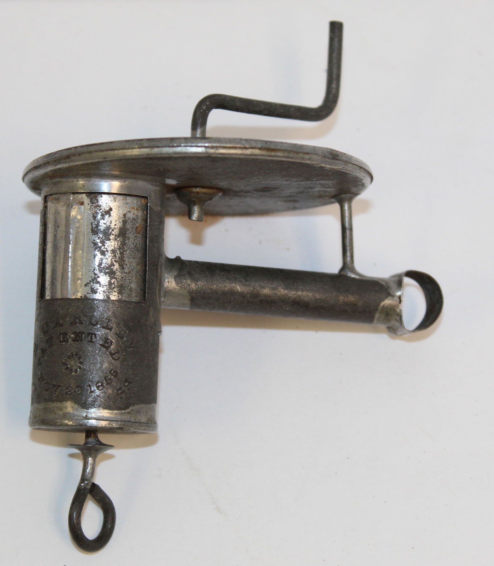 H. Carsley antique nutmeg grater pat'd Nov 20, 1866 - 3 1/2" long (1 of 4)