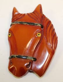 Bakelite horse brooch - 3"