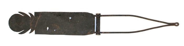 Sheet iron banner weathervane - 42" long