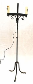 Iron electrified floor lamp - 49" tall