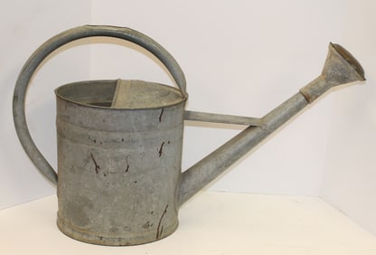 Antique Belgium zinc watering can - 32" long