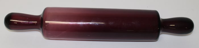 Amethyst glass rolling pin - 15" long