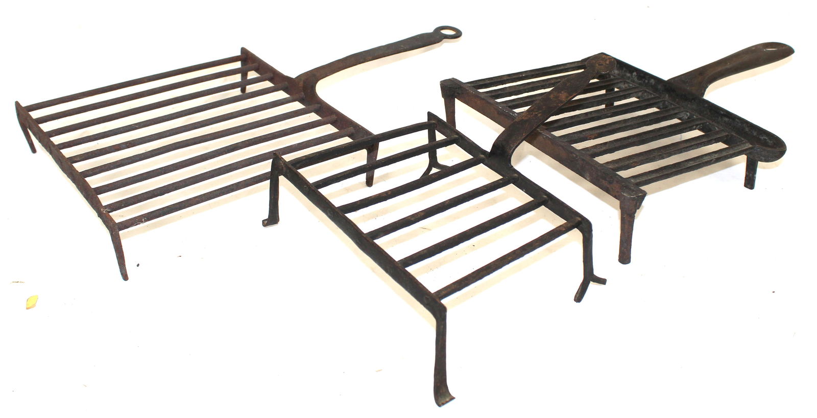 Lot of 3 iron roasters - 9 1/2"x9 1/2", 9 1/2"x8" & 9 1/2"x7" (1 of 4)