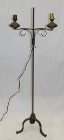 Iron electrified floor lamp - 51" tall