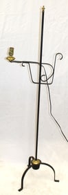 Iron electrified floor lamp - 55" tall