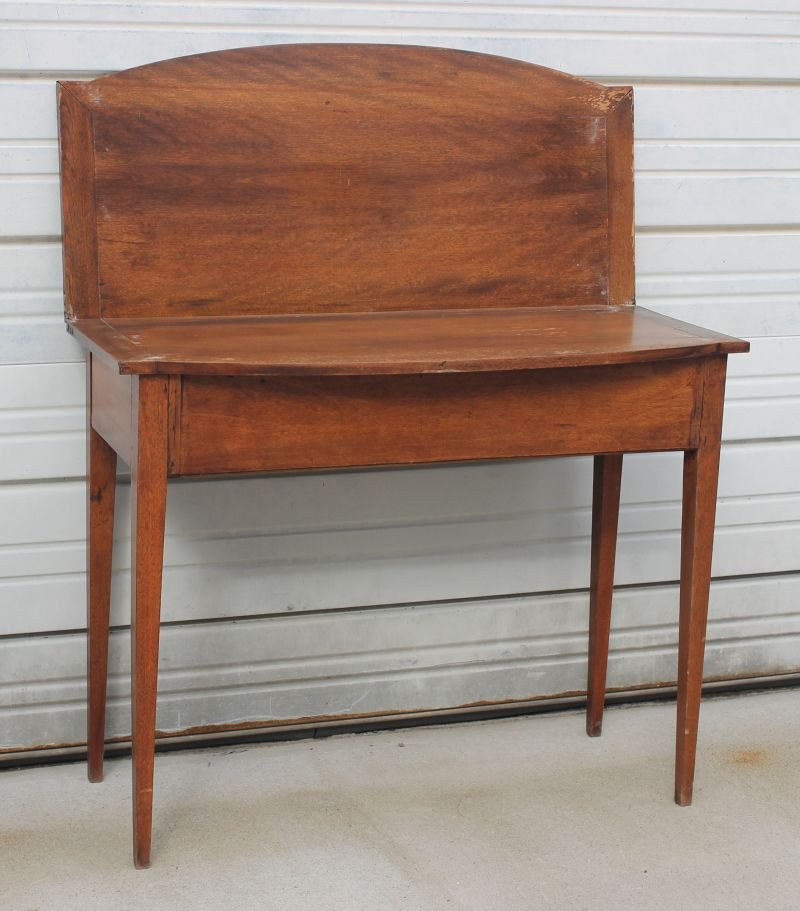 period Hepplewhite tapered leg card table (as found) - : period Hepplewhite tapered leg card table (as found) - 36 3/4" long